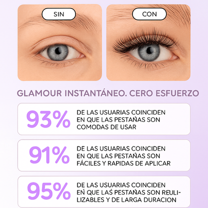 EYECONIC™ LASHES – Pestañas Magnéticas 3D Reutilizables