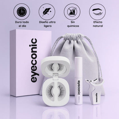 EYECONIC™ LASHES – Pestañas Magnéticas 3D Reutilizables